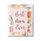 Stupell Industries Best Mom Ever Floral Family Canvas Wall Art